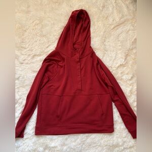 MPG Mondetta Red Long Sleeve | Women’s Medium | Button Snap